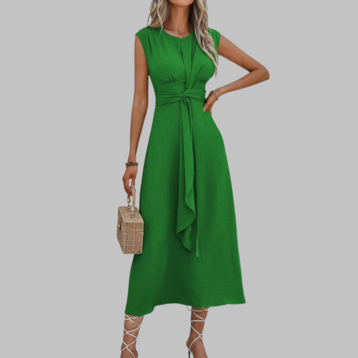 Lydia | Damen Kleid Offene Armausschnitte Midi
