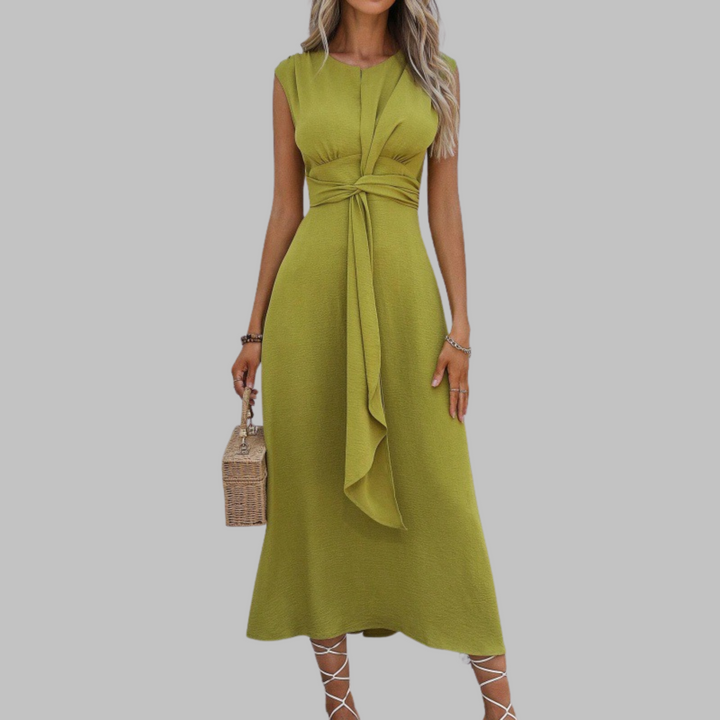 Lydia | Damen Kleid Offene Armausschnitte Midi