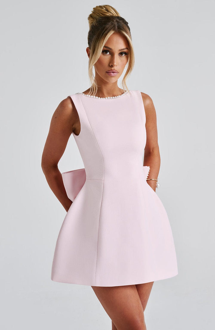 Sophia | Damen Hochzeitsgast Strukturiertes Minikleid