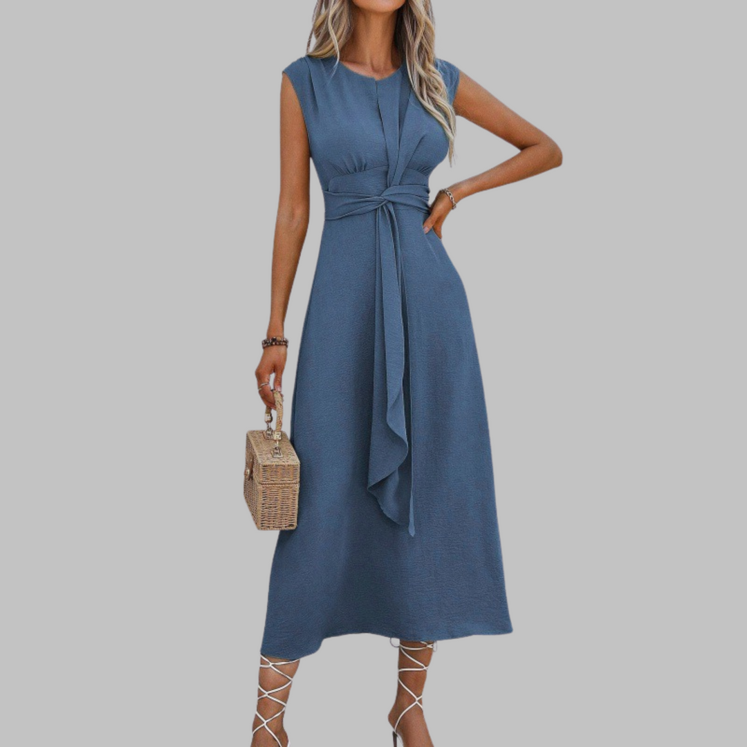 Lydia | Damen Kleid Offene Armausschnitte Midi
