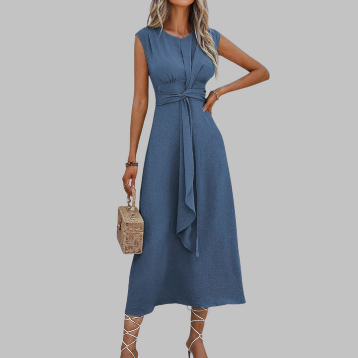 Lydia | Damen Kleid Offene Armausschnitte Midi