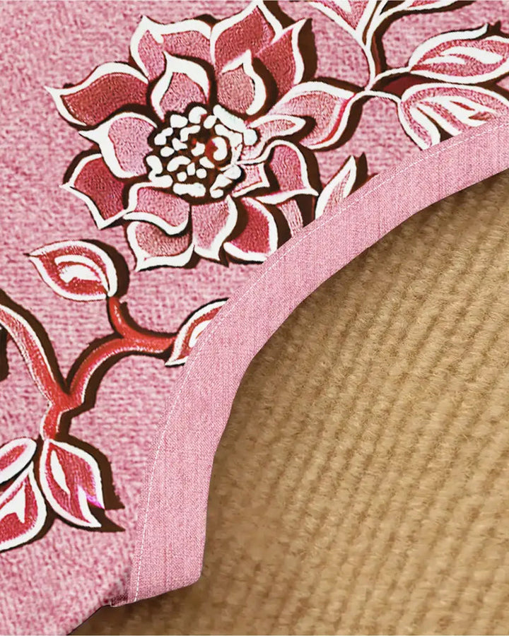 Calista | Damen Kleid Ärmellos Florale Knopfleiste