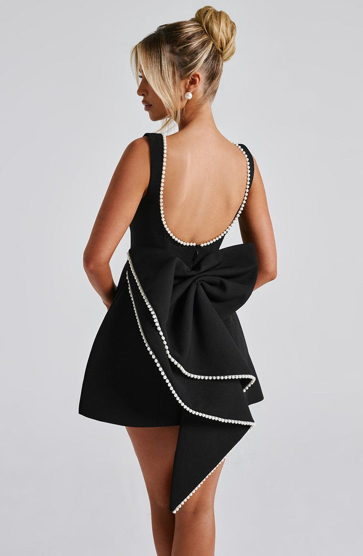 Sophia | Damen Hochzeitsgast Strukturiertes Minikleid
