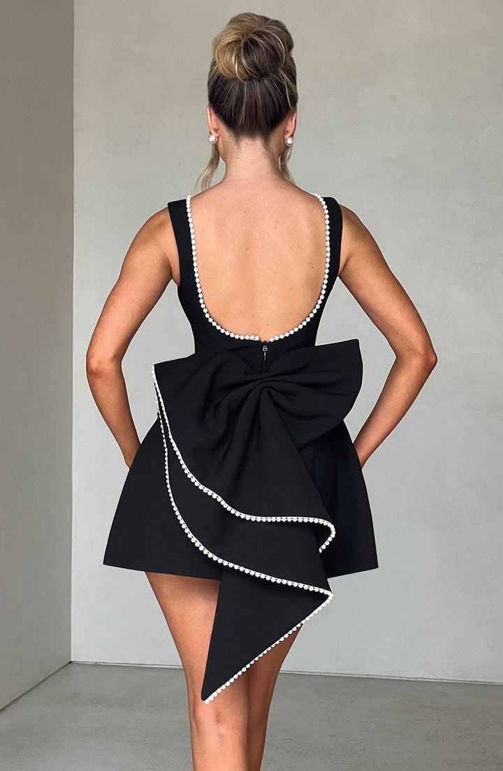 Sophia | Damen Hochzeitsgast Strukturiertes Minikleid