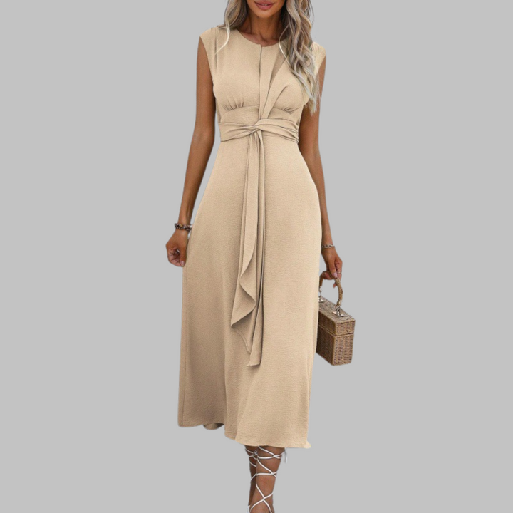 Lydia | Damen Kleid Offene Armausschnitte Midi