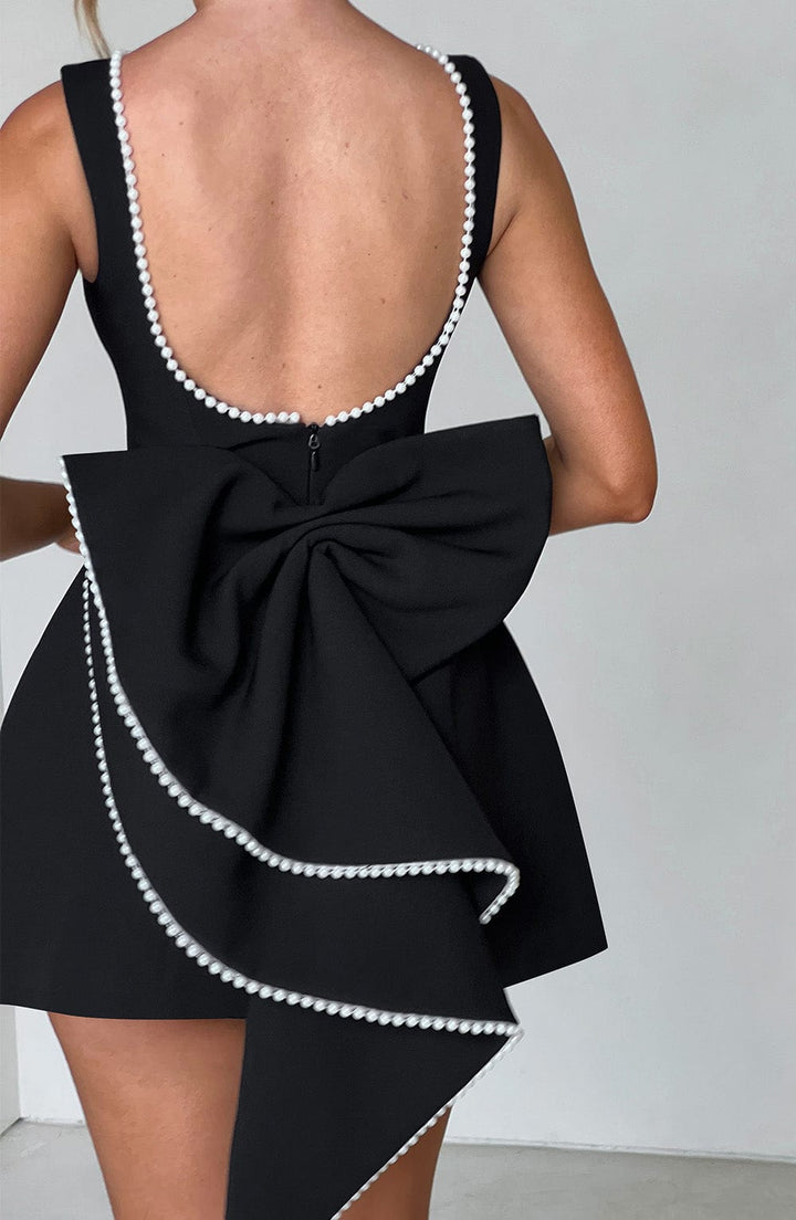 Sophia | Damen Hochzeitsgast Strukturiertes Minikleid