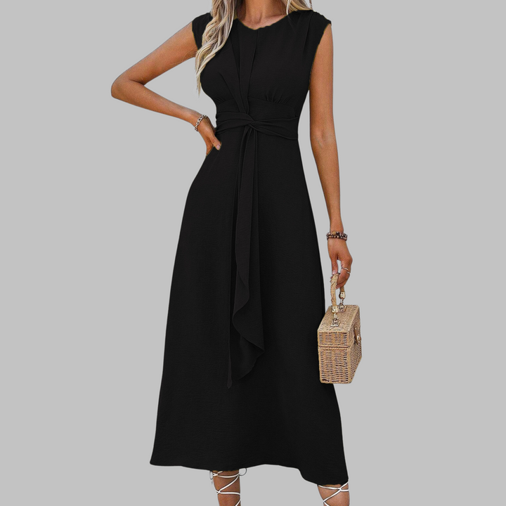 Lydia | Damen Kleid Offene Armausschnitte Midi