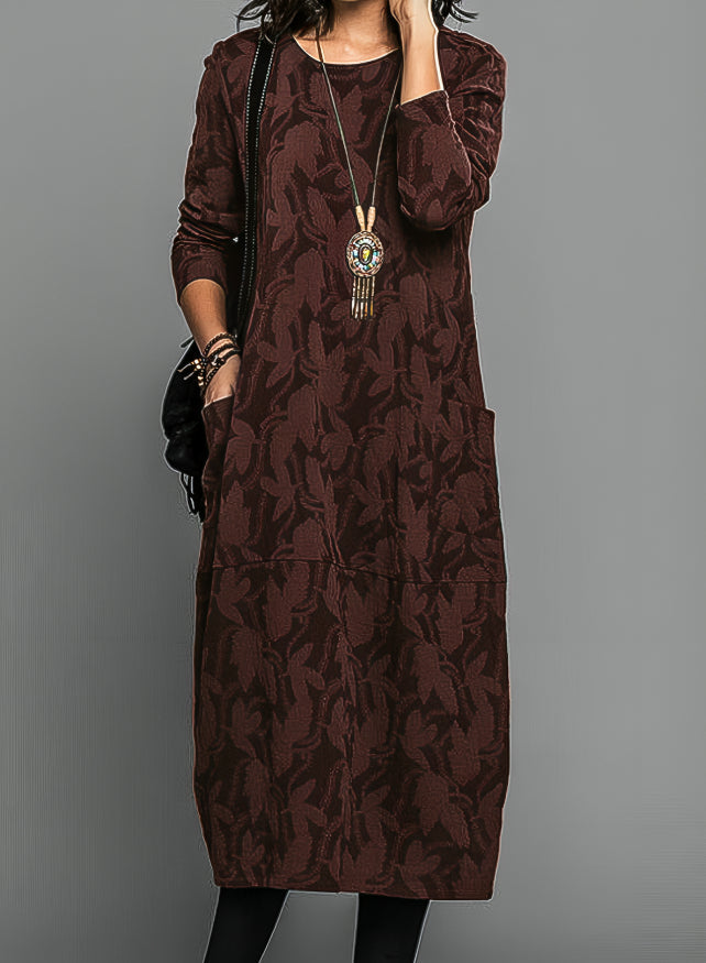 Camilla | Damen Hochzeitsgast Bedrucktes Midikleid