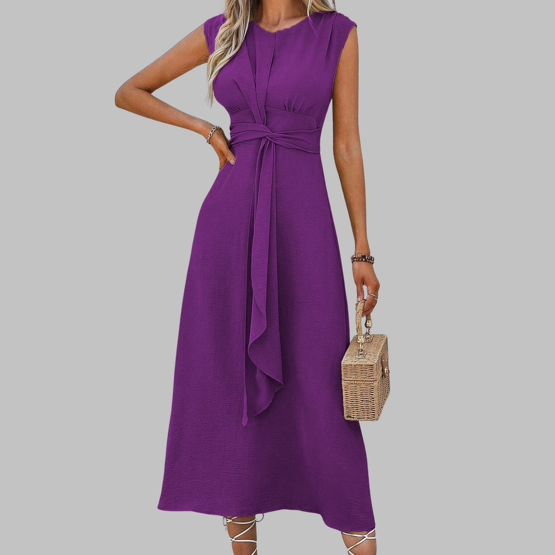 Lydia | Damen Kleid Offene Armausschnitte Midi