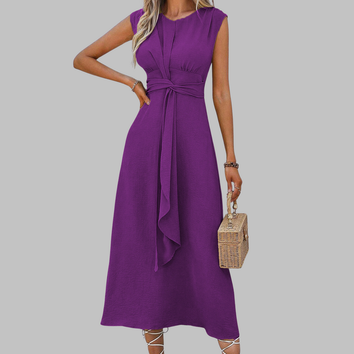 Lydia | Damen Kleid Offene Armausschnitte Midi