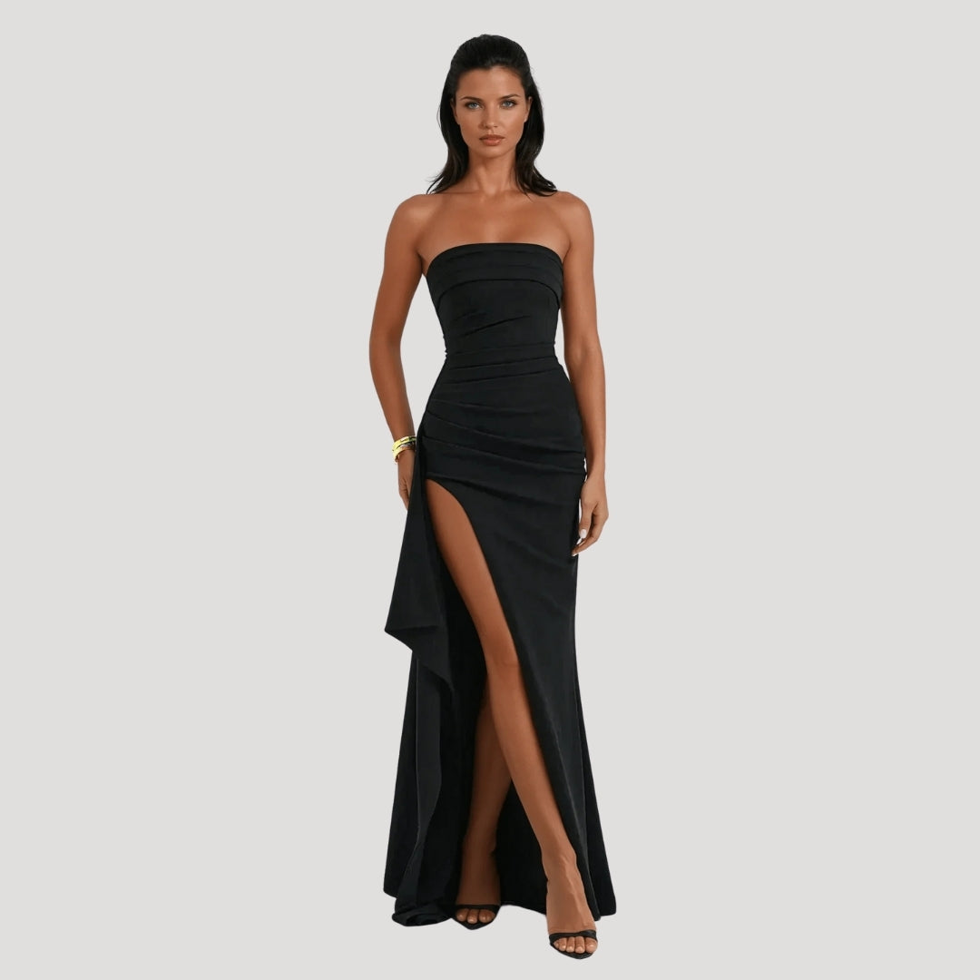 Paraskevi | Damen Hochzeitsgast Trägerloses Maxikleid