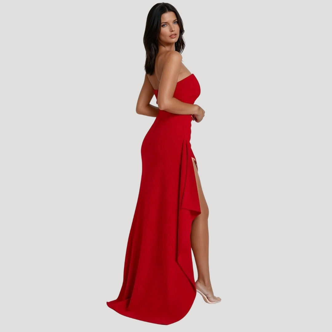 Paraskevi | Damen Hochzeitsgast Trägerloses Maxikleid