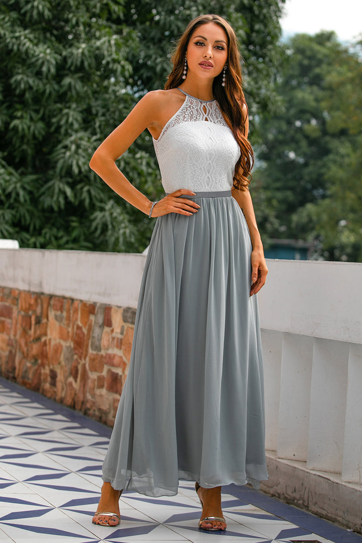 Delia | Damen Hochzeitsgast Halter Maxikleid