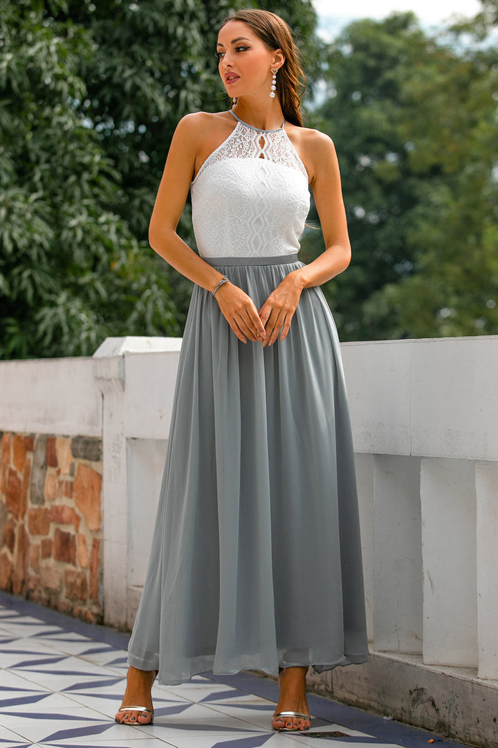 Delia | Damen Hochzeitsgast Halter Maxikleid